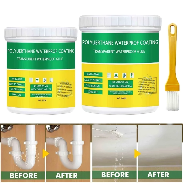 Transparent Waterproof Glue (free Brush) – Instantly Seals Cracks & Stops Leaks Fast!