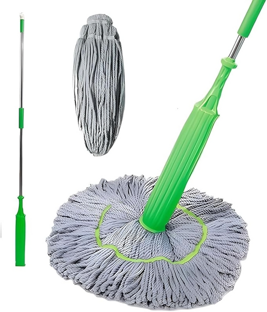 Spelf-Twisting 360° Rotating Mop – No Bending, No Dirty Hands, Just Effortless Cleaning
