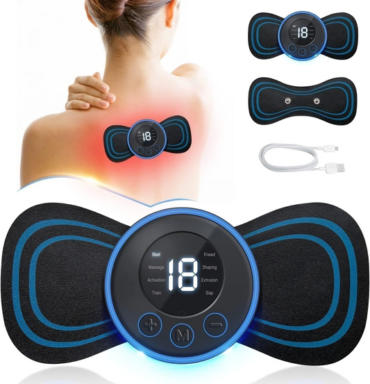 Electric full body Massager - Blood Circulation, Pain Relief with 8 Modes & 19 Strength Levels.