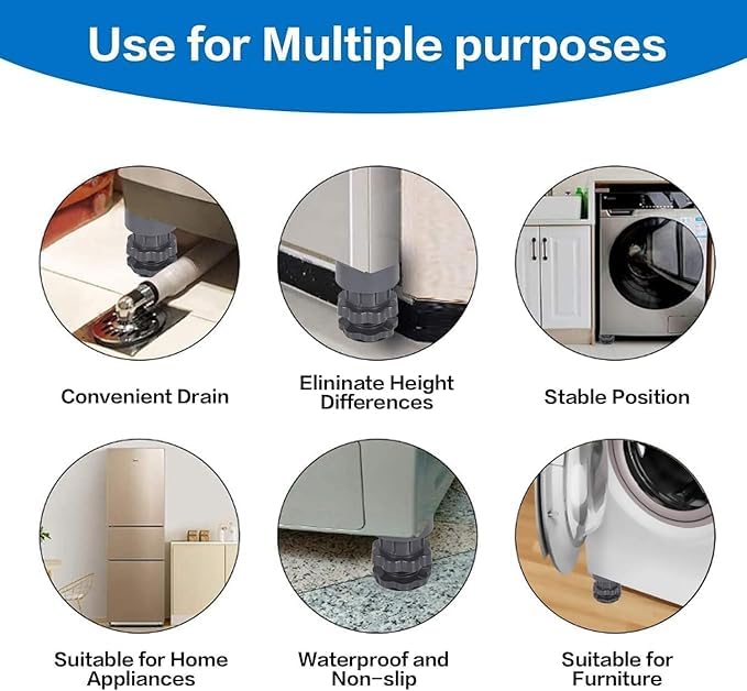 Anti-Vibration Washing Machine Pads (4Pics)