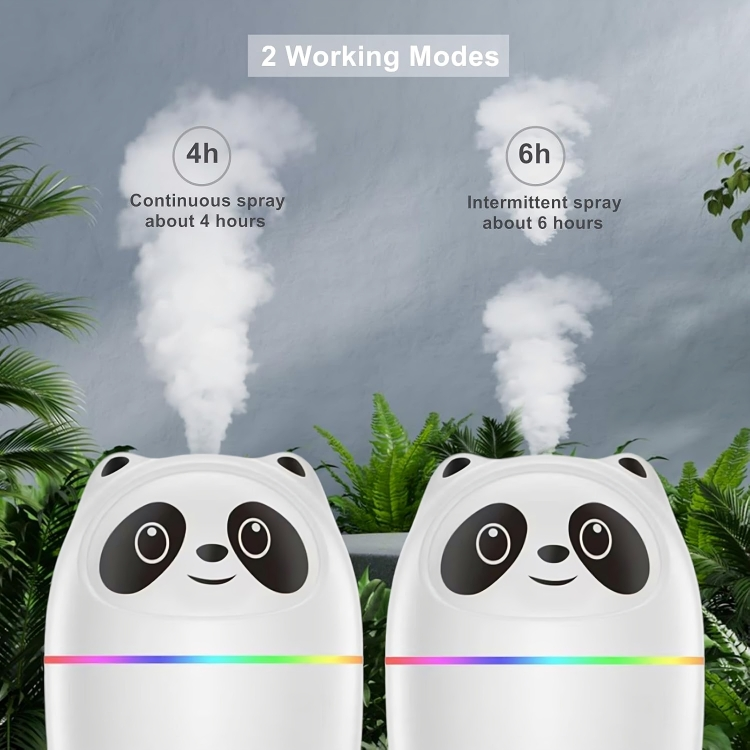 Panda Cool Mist Humidifier – 7 Colors for Calm, Easier Breathing