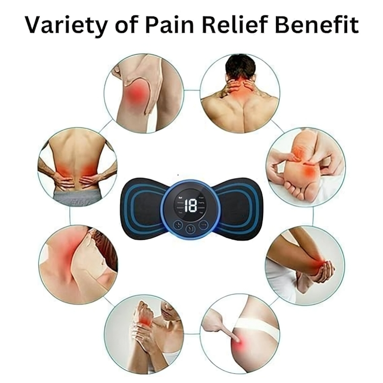 Electric full body Massager - Blood Circulation, Pain Relief with 8 Modes & 19 Strength Levels.